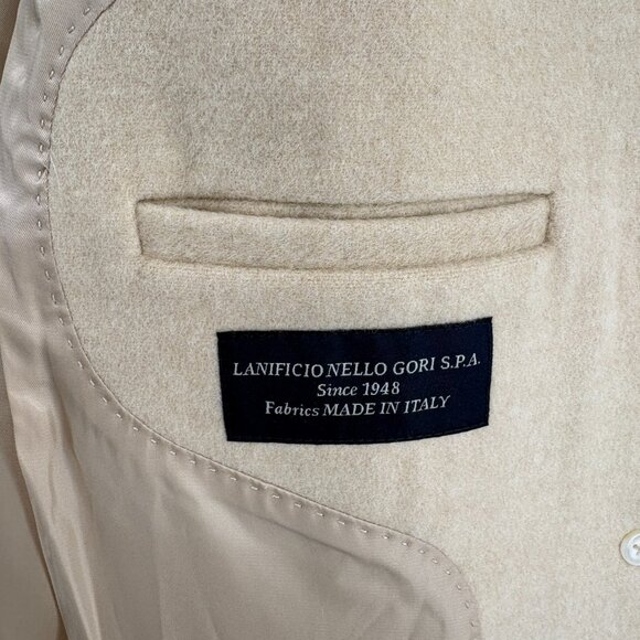 Quince Italian Wool Cocoon Coat in Heather Macadamia Size Small - Picture 14 of 16